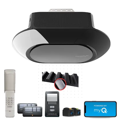 ultra quiet wi fi garage door opener with wireless keypad