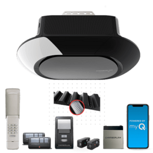 ultra quiet wi fi battery backup garage door opener with wireless keypad