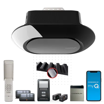 ultra quiet wi fi battery backup garage door opener with wireless keypad