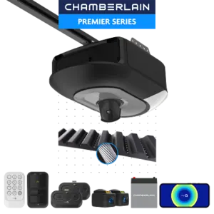 1 1/4 hp belt drive opener with battery backup, built in camera, and myq connectivity