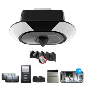 secure view camera led ultra quiet battery backup garage door opener