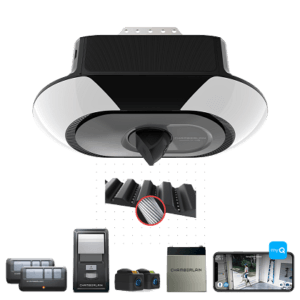 secure view camera led ultra quiet battery backup garage door opener