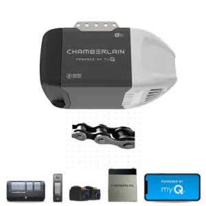 chain drive wi fi battery backup garage door opener