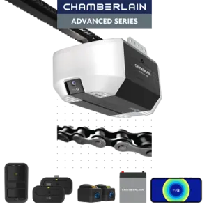3/4 hp chain drive opener with battery backup and myq connectivity