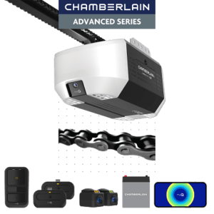 3/4 hp chain drive opener with battery backup and myq connectivity