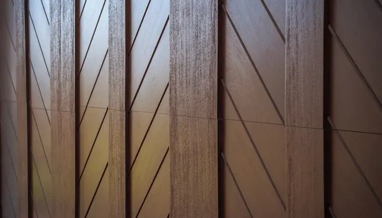 Canyon Ridge Chevron Walnut Up Close