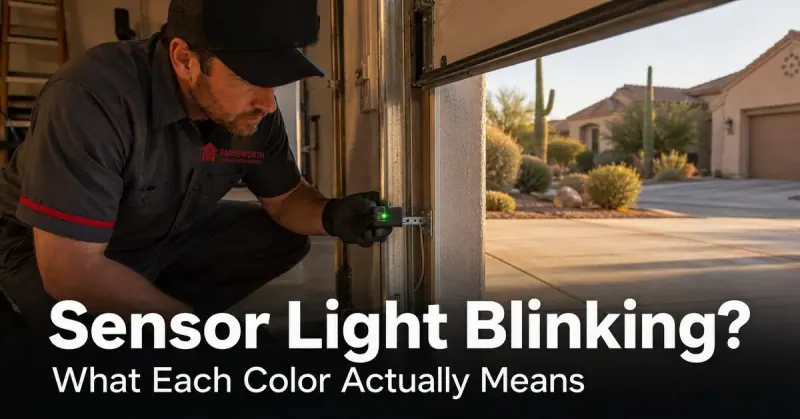 Garage Door Sensor Light Blinking? Here's What Each Color Means