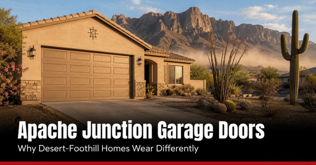 Apache Junction Garage Doors: Why Desert-Foothill Homes Wear Differently