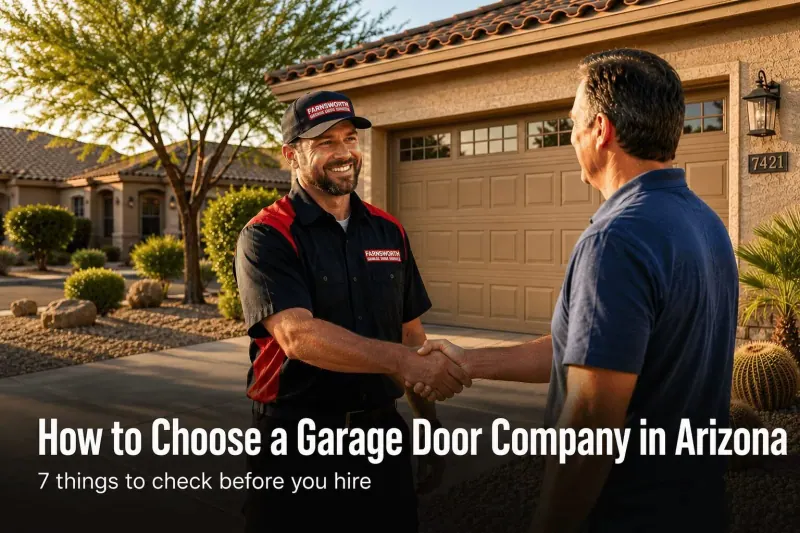 How to Choose a Garage Door Company in Arizona: 7 Things to Check Before You Hire