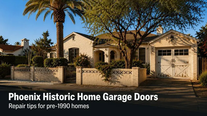 Phoenix Historic Neighborhoods: Garage Door Repair Tips for Pre-1990 Homes