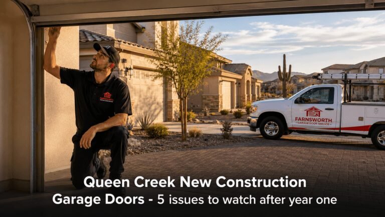 farnsworthgarage queen creek new construction garage doors