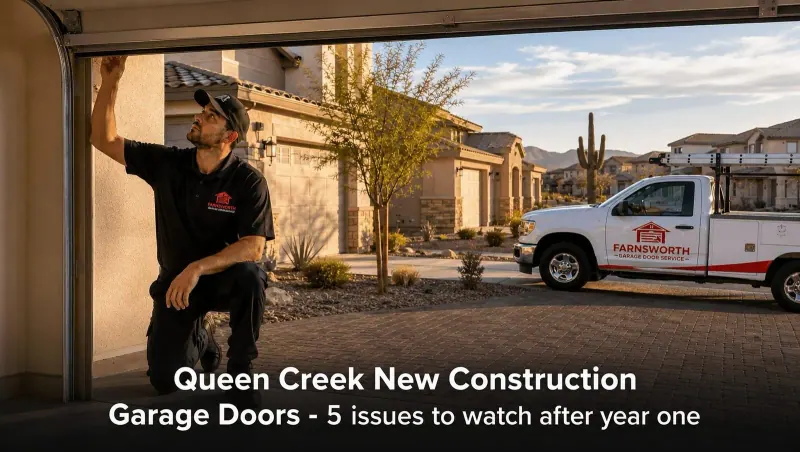 Queen Creek New Construction Garage Doors: 5 Issues to Watch After Year One