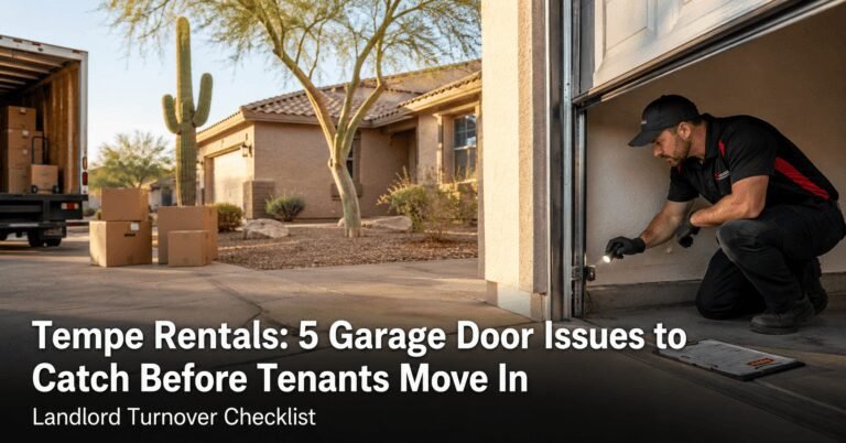 farnsworthgarage tempe rental property garage door turnover