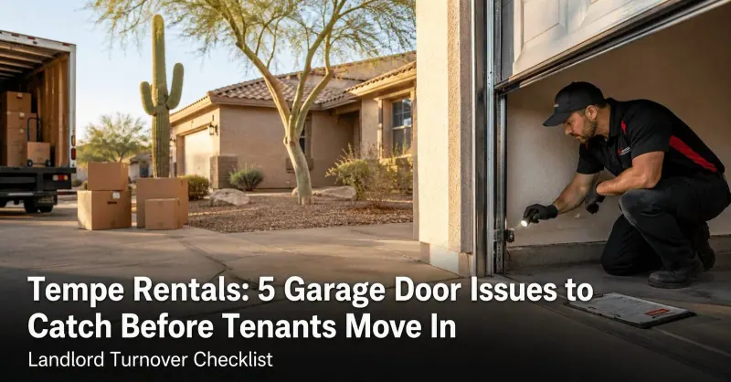 Tempe Rental Properties: 5 Garage Door Issues Every Landlord Should Catch Before Tenants Move In