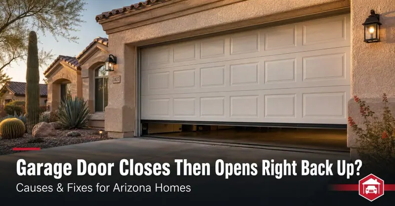 Garage Door Closes Then Opens Right Back Up: Fixes to Try