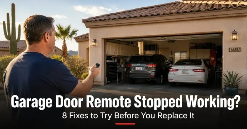 Garage Door Remote Stopped Working? 8 Fixes to Try Before You Replace It