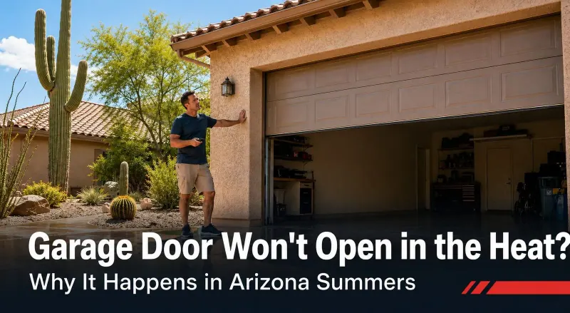 Garage Door Won't Open in the Heat? Why It Happens in Arizona Summers