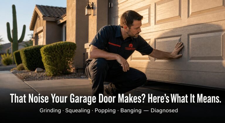 why does my garage door make that grinding squeaking or popping sound