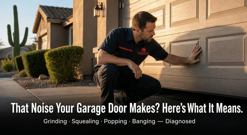 Why Does My Garage Door Make That Grinding, Squeaking, or Popping Sound?