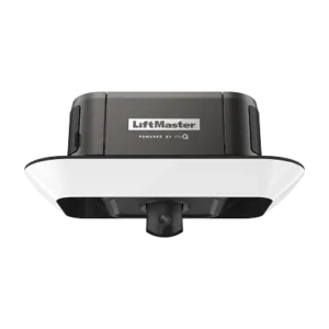 secure view ultra quiet belt drive smart opener with camera, led corner to corner lighting and battery backup