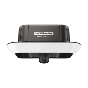 secure view ultra quiet belt drive smart opener with camera, led corner to corner lighting and battery backup