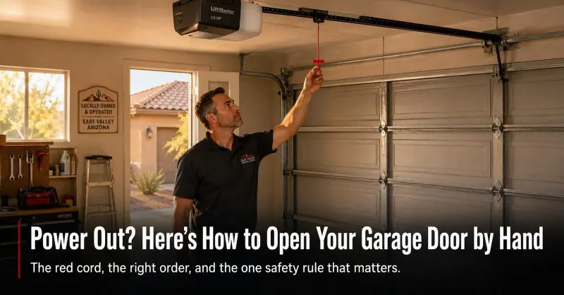 Garage Door Won't Open After Power Outage: Manual Release Step-by-Step