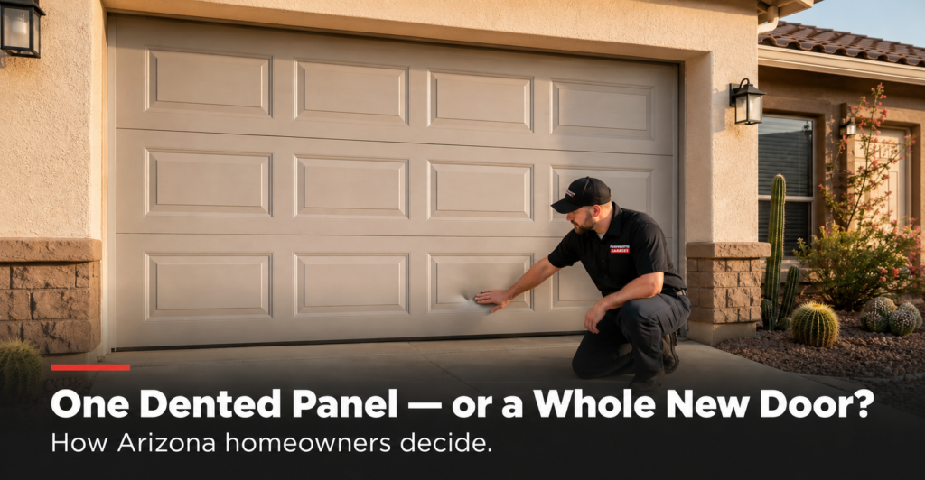 Replace One Garage Door Panel or the Whole Door? How to Decide in Arizona