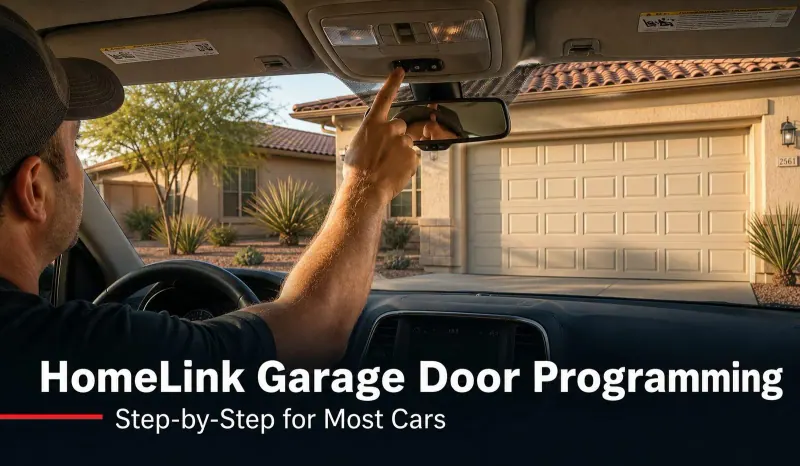 HomeLink Garage Door Programming: Step-by-Step for Most Cars