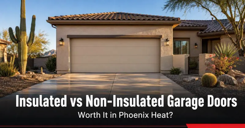 Insulated vs Non-Insulated Garage Doors: Worth It in Phoenix Heat?