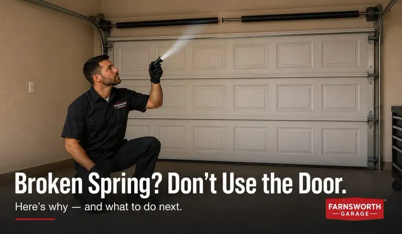 Is It Safe to Use My Garage Door If a Spring Is Broken?