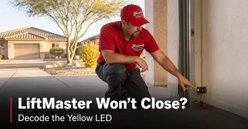 LiftMaster Garage Door Opener Won't Close: Yellow LED Decoded