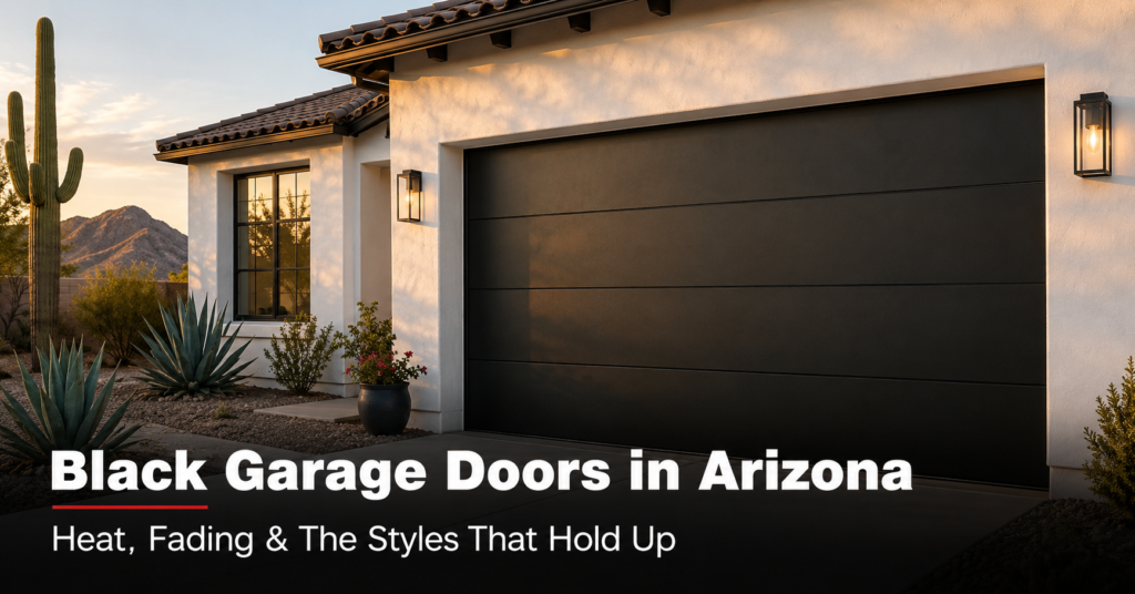 Modern Black Garage Doors in Arizona: Heat Concerns, Top Styles & How to Choose