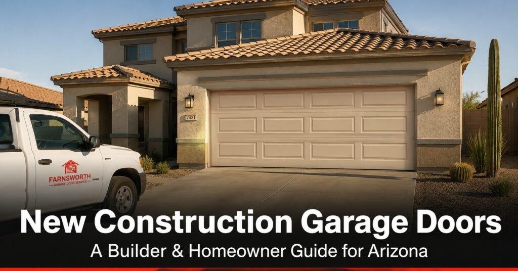 New Construction Garage Doors: A Builder & Homeowner Guide for Arizona