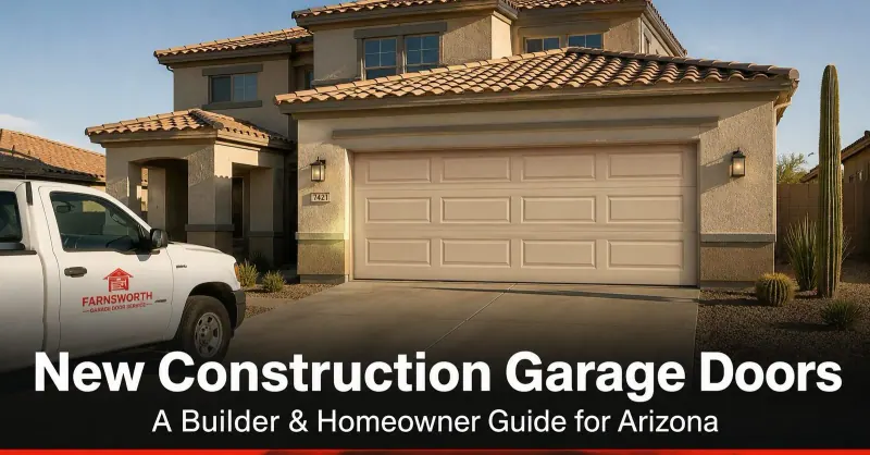 New Construction Garage Doors: A Builder & Homeowner Guide for Arizona