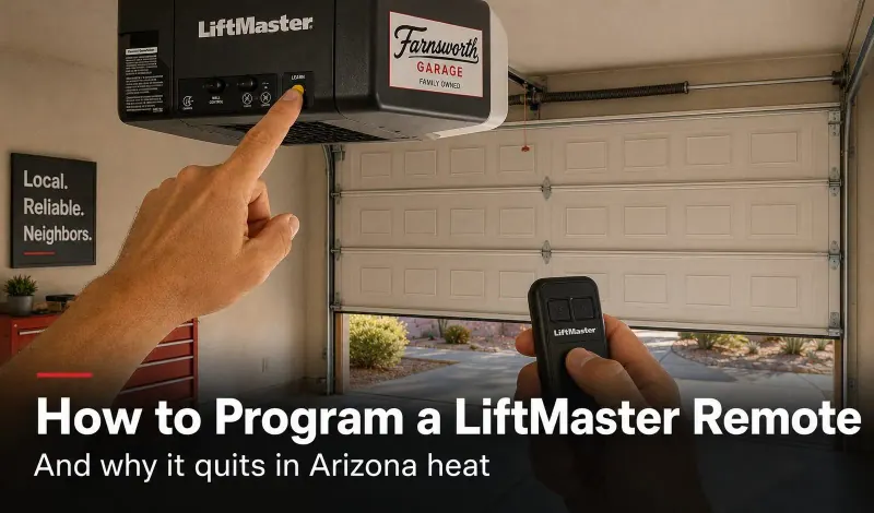 How to Program a LiftMaster Remote (and Why It Stops Working in Arizona Heat)