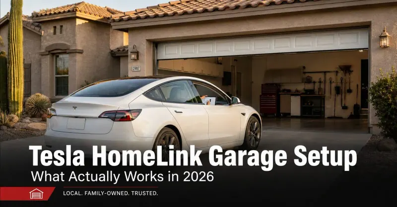 Tesla HomeLink to Garage Door Setup: What Works in 2026