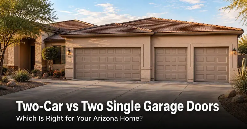 Two-Car vs Two Single Garage Doors: Which Is Right for Your Home?