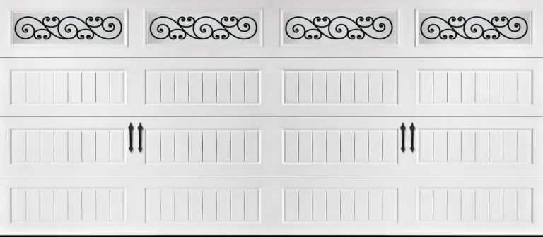 LP Bead Board - LP Trellis — double-car Amarr door