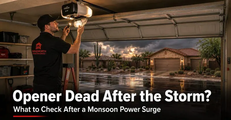 Garage Door Opener Won't Work After a Monsoon Power Surge: What to Check