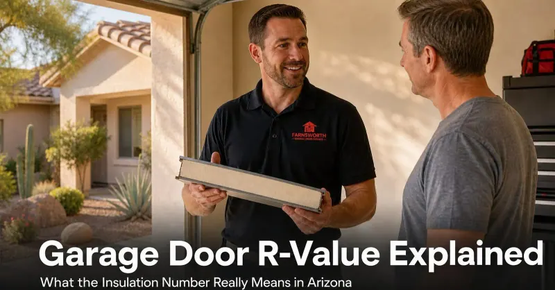 Garage Door R-Value Explained: What Insulation Number Actually Matters in Arizona
