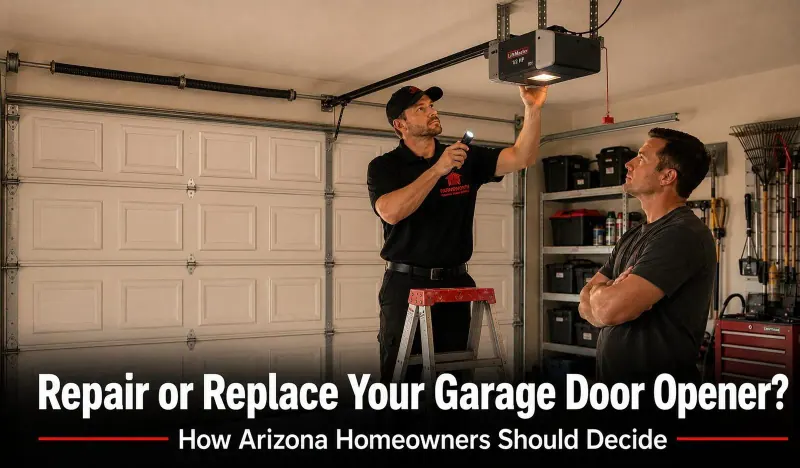 Repair or Replace Your Garage Door Opener? How Arizona Homeowners Should Decide