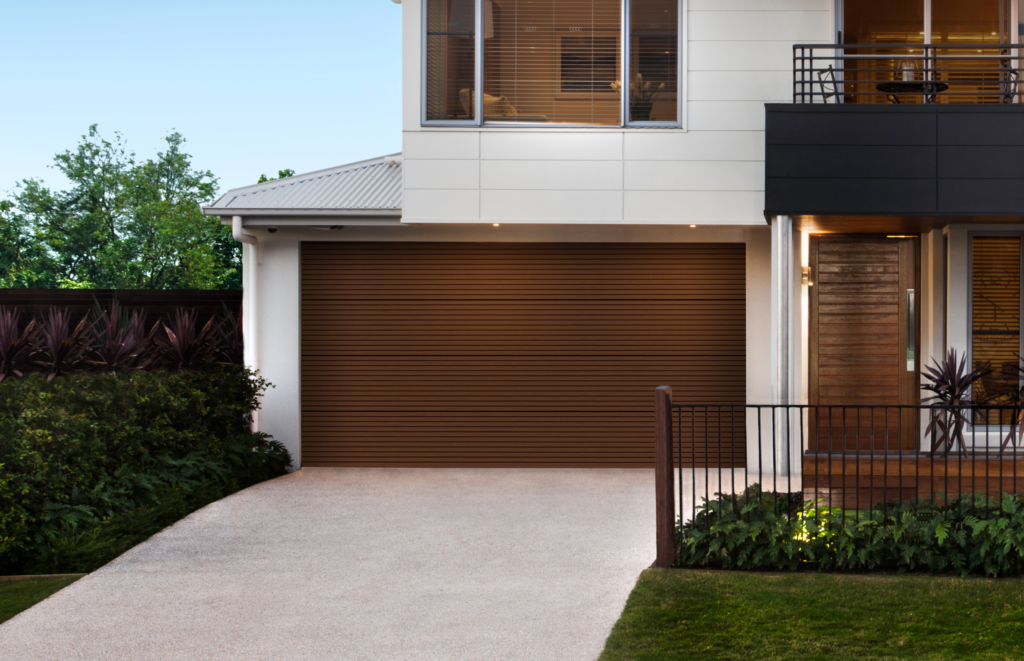 Invicta Series 600 Slat Panel Garage Door | Contemporary Install