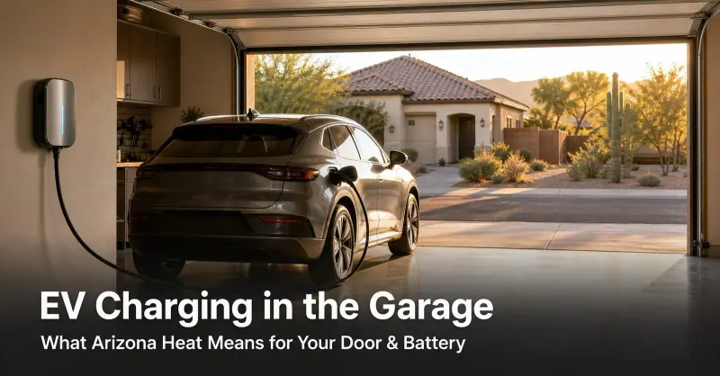 EV Charging in the Garage: What Arizona Homeowners Should Know About Doors and Heat