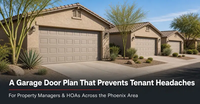 Property Managers and HOAs: A Garage Door Maintenance Plan That Prevents Tenant Headaches