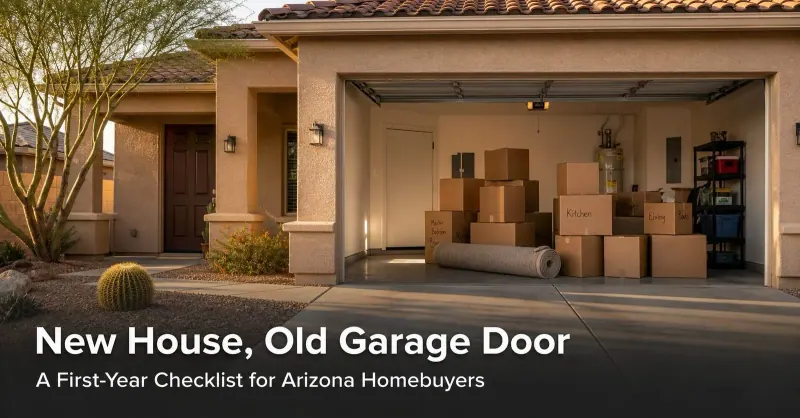 New House, Old Garage Door: A First-Year Checklist for Arizona Homebuyers