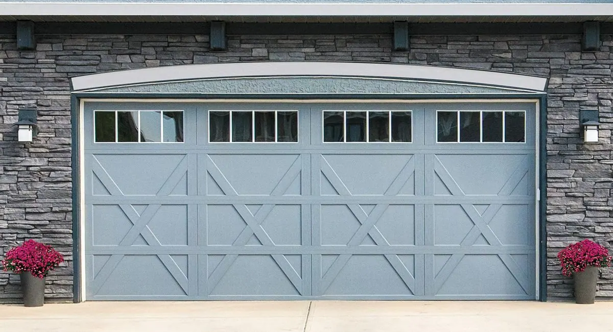 Carriage House Steel 8670 — Wayne Dalton steel garage door installed by Farnsworth Garage Door Service in Mesa, Arizona