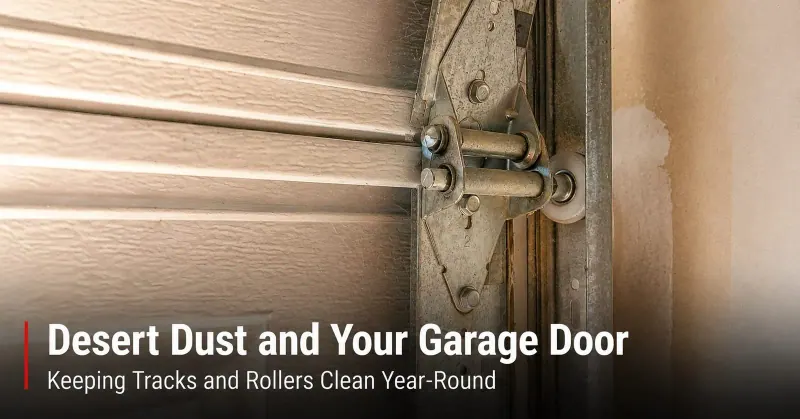 Desert Dust and Your Garage Door: Keeping Tracks and Rollers Clean Year-Round