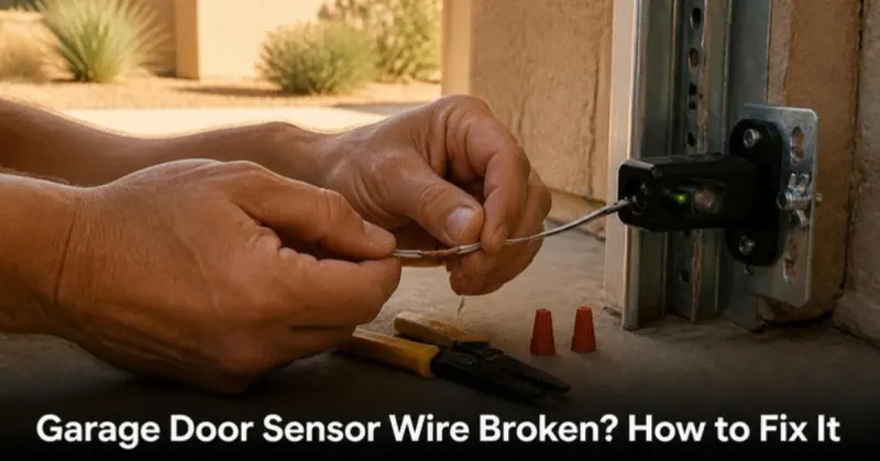 Garage Door Sensor Wire Broken? How to Find the Break, Splice It, or Run New Wire
